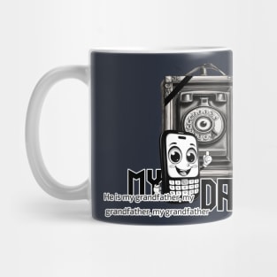 Retro Rotary Dial grand grand grand father mobile phone Mug